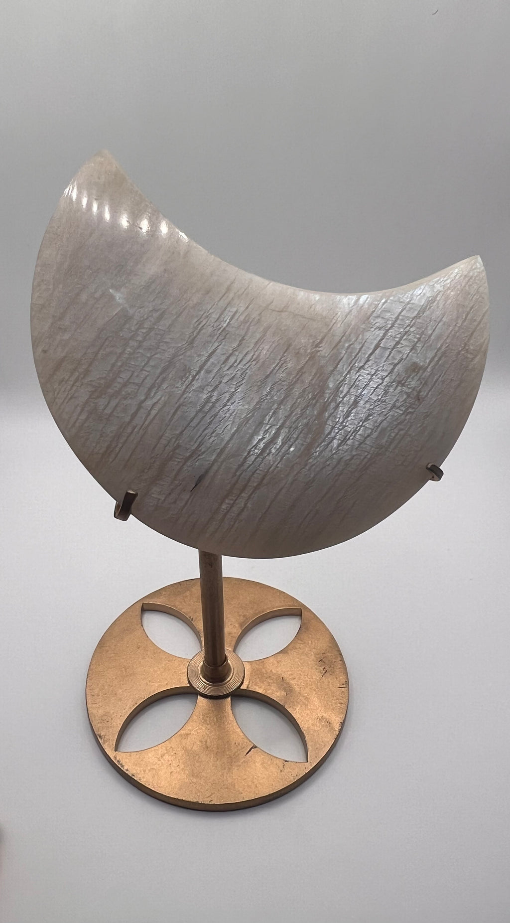 Moonstone moon w/ stand