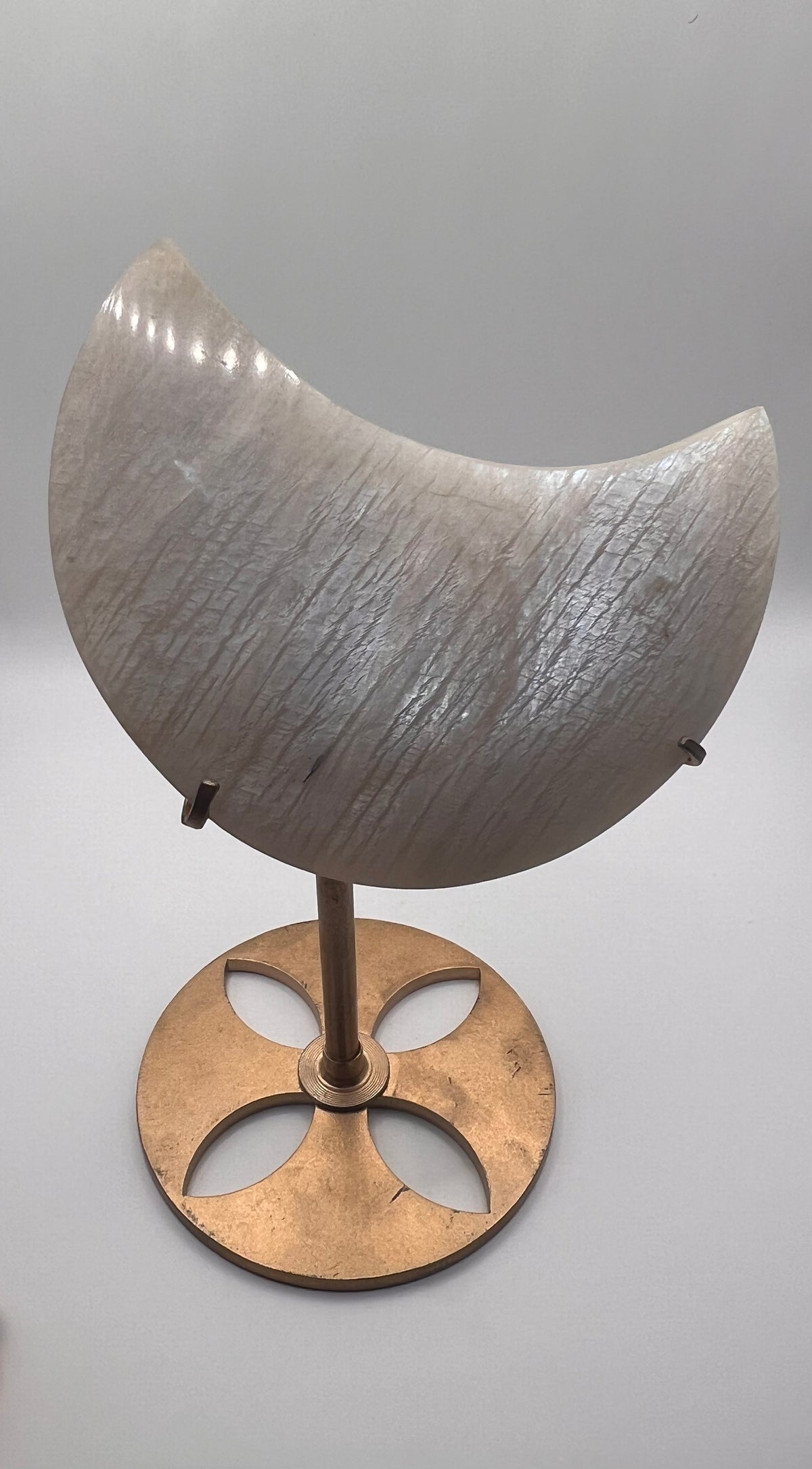 Moonstone moon w/ stand