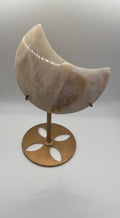 Moonstone moon w/ stand