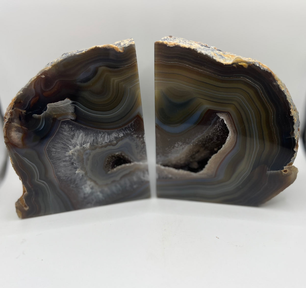 Agate book ends