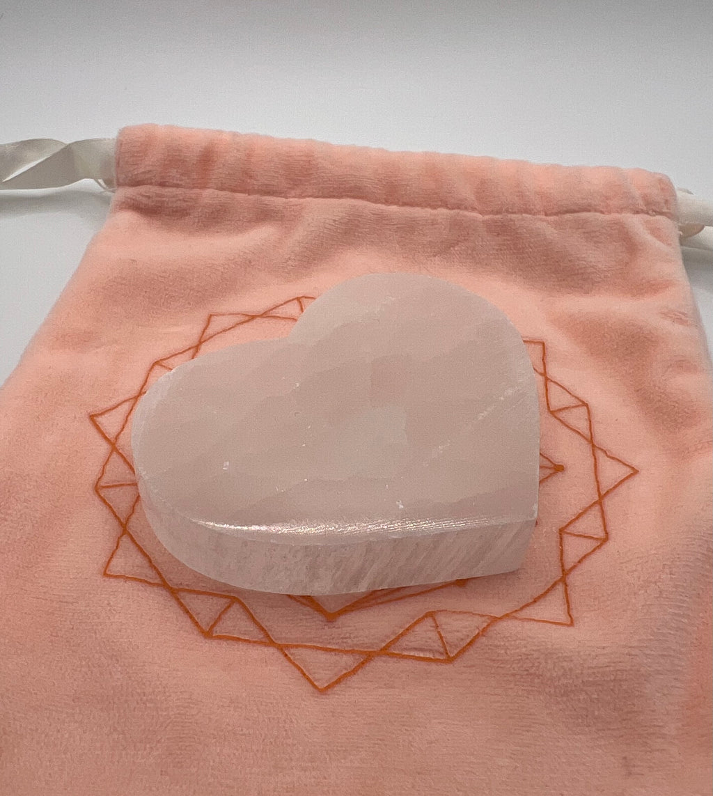 Selenite heart plate