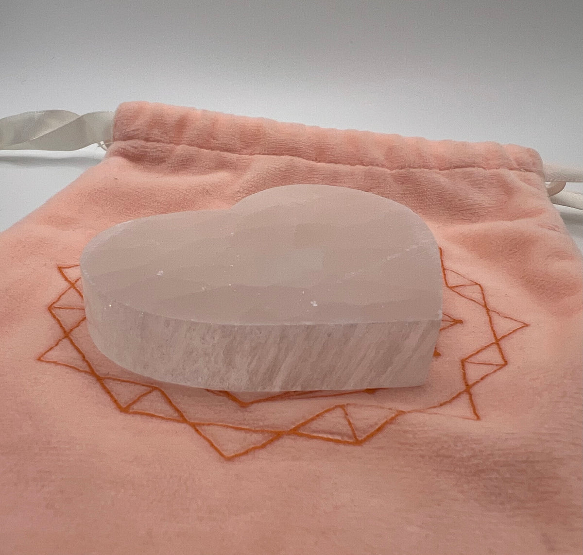 Selenite heart plate